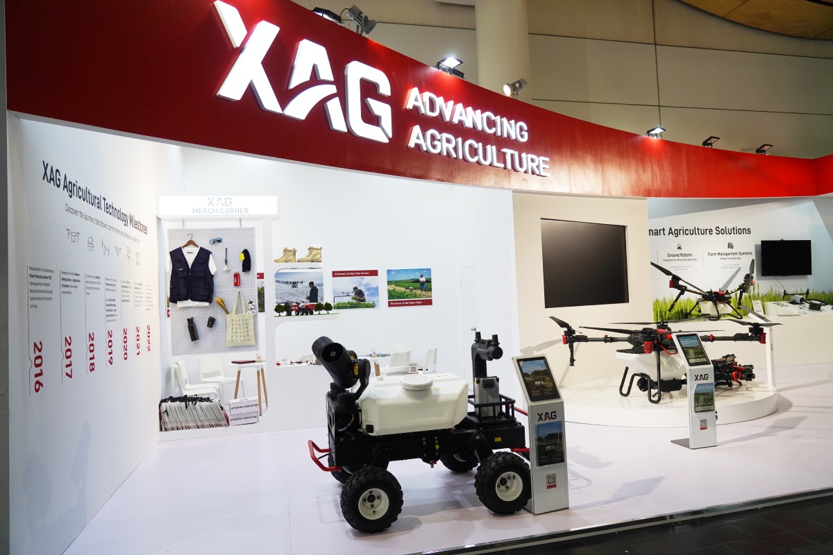 Lo stand di XAG ad Agritechnica 2023